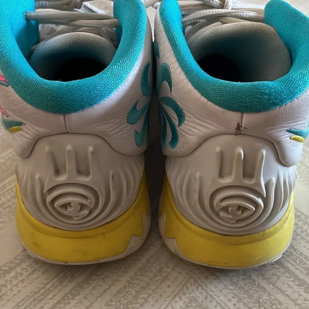 Nike Kyrie Neon Graffiti Boys Hightop Sneakers